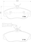 Pagid 355017911 Disc Brake Pad Set - Front - view 1
