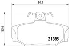 Pagid 355017991 Disc Brake Pad Set - Rear - view 3