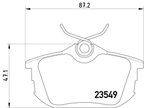 Pagid 355018271 Disc Brake Pad Set - Rear - view 3