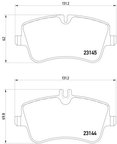 Pagid 355018351 Disc Brake Pad Set - Front - view 3