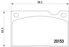 Pagid 355018391 Disc Brake Pad Set - Front - view 2