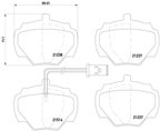 Pagid 355019241 Disc Brake Pad Set - Rear - view 3