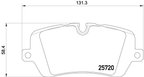 Pagid 355020361 Disc Brake Pad Set - Rear - view 2