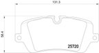 Pagid 355020361 Disc Brake Pad Set - Rear - view 1