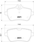 Pagid 355020471 Disc Brake Pad Set - Rear - view 3