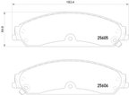 Pagid 355020541 Disc Brake Pad Set - Front - view 1