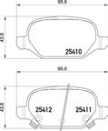 Pagid 355020751 Disc Brake Pad Set - Rear - view 3
