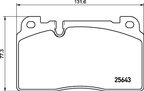 Pagid 355021331 Disc Brake Pad Set - Front - view 2