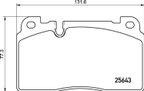 Pagid 355021331 Disc Brake Pad Set - Front - view 1