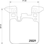 Pagid 355021611 Disc Brake Pad Set - Rear - view 3