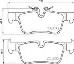Pagid 355021681 Disc Brake Pad Set - Rear - view 3