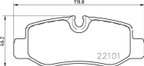 Pagid 355021761 Disc Brake Pad Set - Rear - view 2
