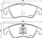 Pagid 355023221 Disc Brake Pad Set - Front - view 2