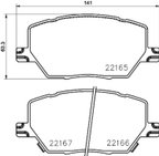 Pagid 355024711 Disc Brake Pad Set - Front - view 3