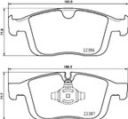 Pagid 355025261 Disc Brake Pad Set - Front - view 2