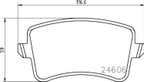 Pagid 355025381 Disc Brake Pad Set - Rear - view 2