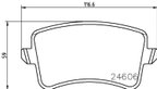 Pagid 355025391 Disc Brake Pad Set - Rear - view 4
