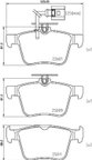 Pagid 355025661 Disc Brake Pad Set - Rear - view 6