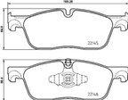 Pagid 355025701 Disc Brake Pad Set - Front - view 4