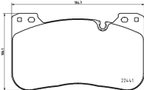 Pagid 355025991 Disc Brake Pad Set - Front - view 1