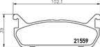 Pagid 355033011 Disc Brake Pad Set - Rear - view 2