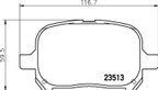 Pagid 355033901 Disc Brake Pad Set - Front - view 2