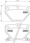 Pagid 355034031 Disc Brake Pad Set - Rear - view 2