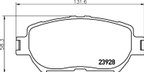 Pagid 355034121 Disc Brake Pad Set - Front - view 2