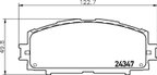 Pagid 355034221 Disc Brake Pad Set - Front - view 2