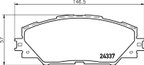 Pagid 355034301 Disc Brake Pad Set - Front - view 2
