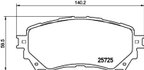 Pagid 355034871 Disc Brake Pad Set - Front - view 2