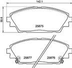 Pagid 355034881 Disc Brake Pad Set - Front - view 2