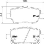 Pagid 355035161 Disc Brake Pad Set - Rear - view 2