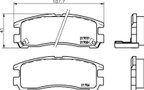 Pagid 355035291 Disc Brake Pad Set - Rear - view 2