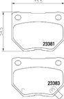 Pagid 355035521 Disc Brake Pad Set - Rear - view 2
