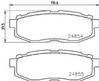 Pagid 355035591 Disc Brake Pad Set - Rear - view 2