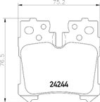 Pagid 355036021 Disc Brake Pad Set - Rear - view 2