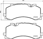 Pagid 355036471 Disc Brake Pad Set - Front - view 3