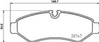 Pagid 355036861 Disc Brake Pad Set - Rear - view 3