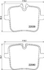 Pagid 355037991 Disc Brake Pad Set - Rear - view 4
