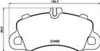 Pagid 355039101 Disc Brake Pad Set - Front - view 3