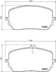 Pagid 355039211 Disc Brake Pad Set - Front - view 3