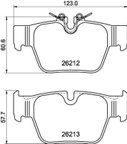 Pagid 355040581 Disc Brake Pad Set - Rear - view 2
