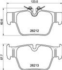 Pagid 355040581 Disc Brake Pad Set - Rear - view 1