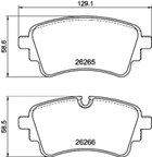 Pagid 355040941 Disc Brake Pad Set - Rear - view 3