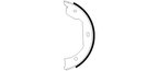 Pagid 355050471 Parking Brake Shoe Set - Rear - view 3