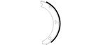 Pagid 355050551 Parking Brake Shoe Set - Rear - view 3