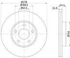 Pagid 355110282 Disc Brake Rotor - Front - view 1