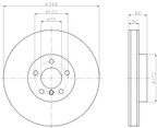 Pagid 355119261 Disc Brake Rotor - Front Left - view 2