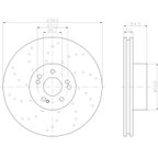 Pagid 355122032 Disc Brake Rotor - Front - view 4